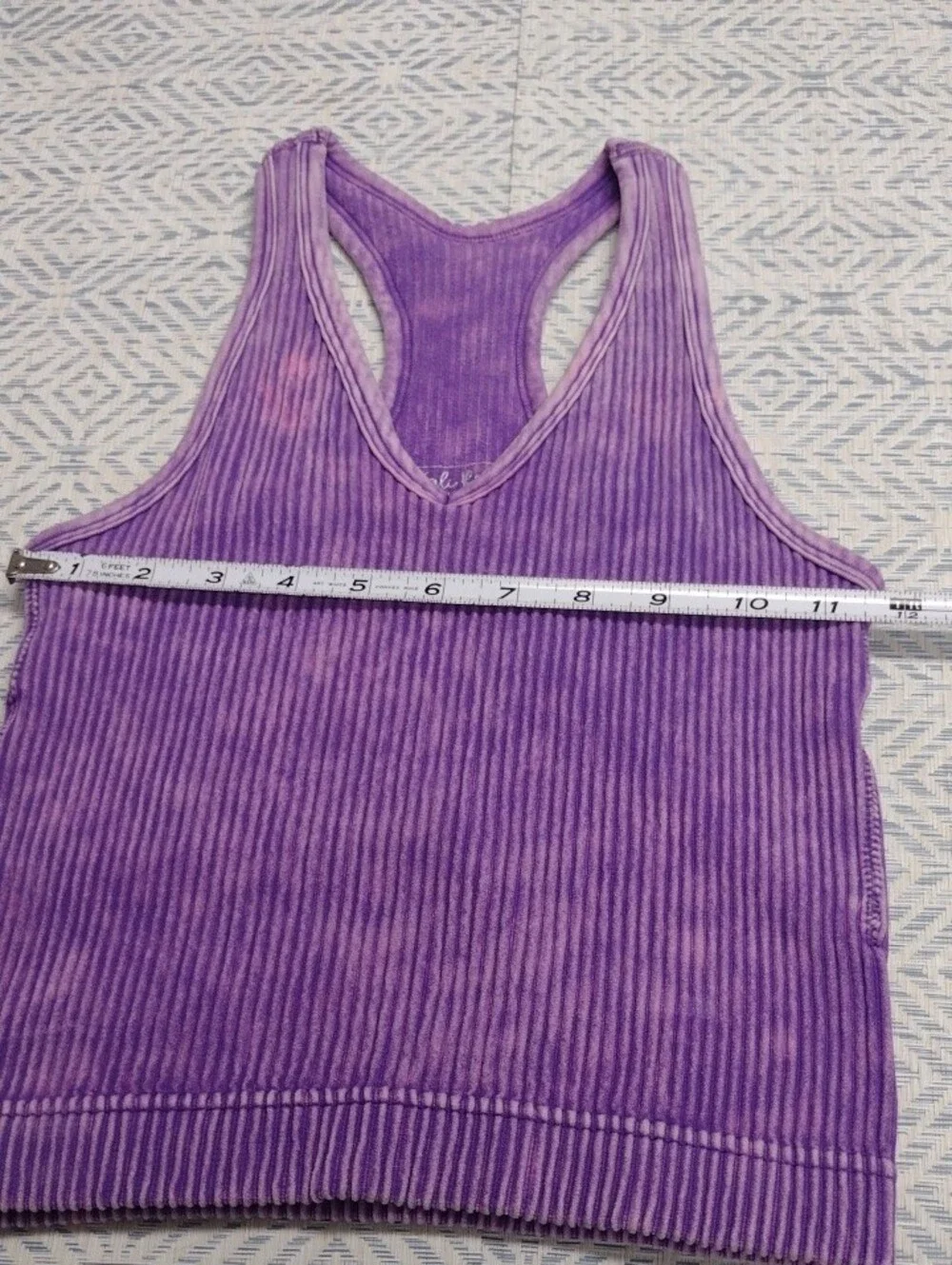 Kali Rose Lavender Ribbed Racerback Tank - Picture 4 of 5